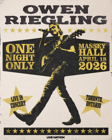Owen Riegling at Massey Hall on April 18, 2026